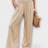 Thearya - Pantalones de lino sueltos y casuales