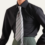 La Camisa de Vestir Italiana para Hombre de Savile Row - Estilo Empresarial Ajustado