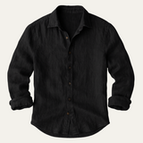 La Camisa de Lino Vintage de Manga Larga Zurich para Hombres