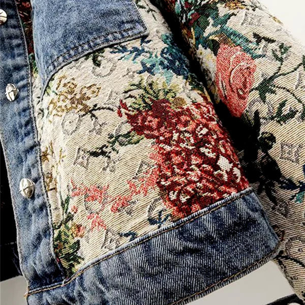 Clara | Chaqueta de Denim Amoretti Blossom