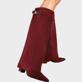 María - Botas de Caña Alta de Ante