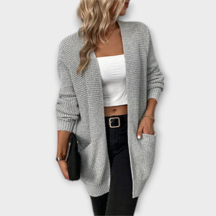 Nancy - Cárdigan de punto con bolso y estilo casual