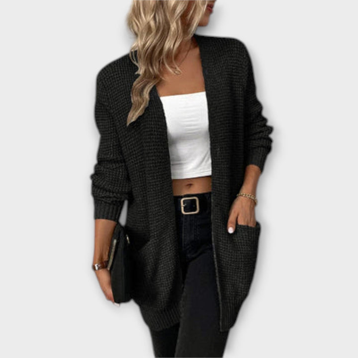 Nancy - Cárdigan de punto con bolso y estilo casual