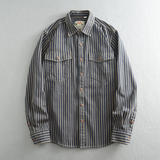 La Camisa Casual Clásica de Rayas para Hombre Brookland