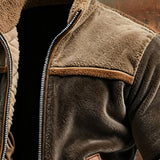 Diego - Chaqueta de piel de terciopelo cálida