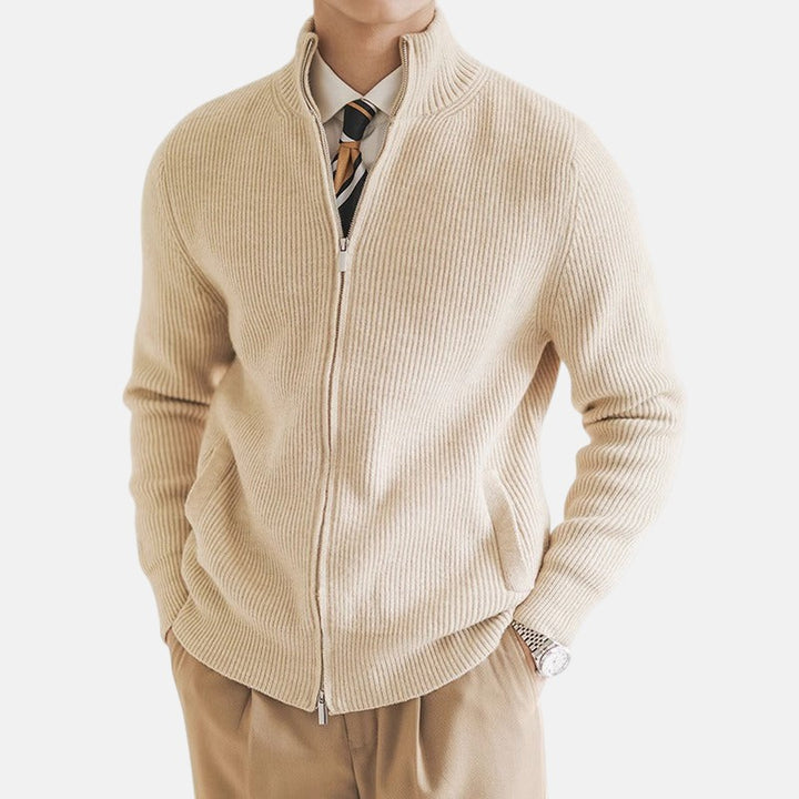 Mateo | Cárdigan Ajustado con Cremallera
