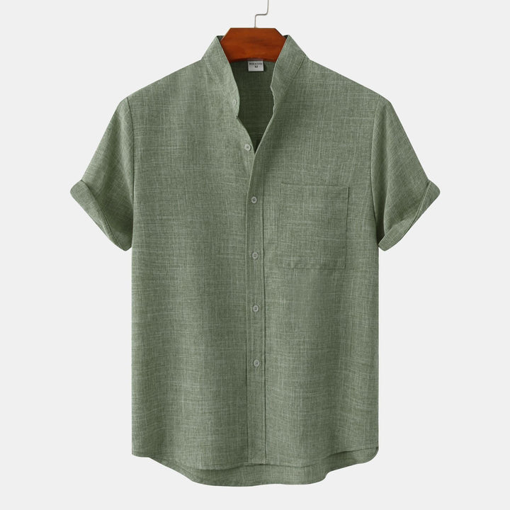 Zagreb | Camisa de algodón lisa con botones