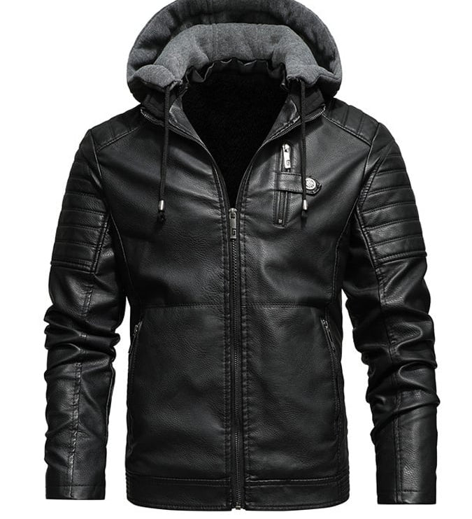 Pedro - Chaqueta con capucha de piel forrada