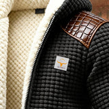 Velasco - Chaqueta texturizada con piel