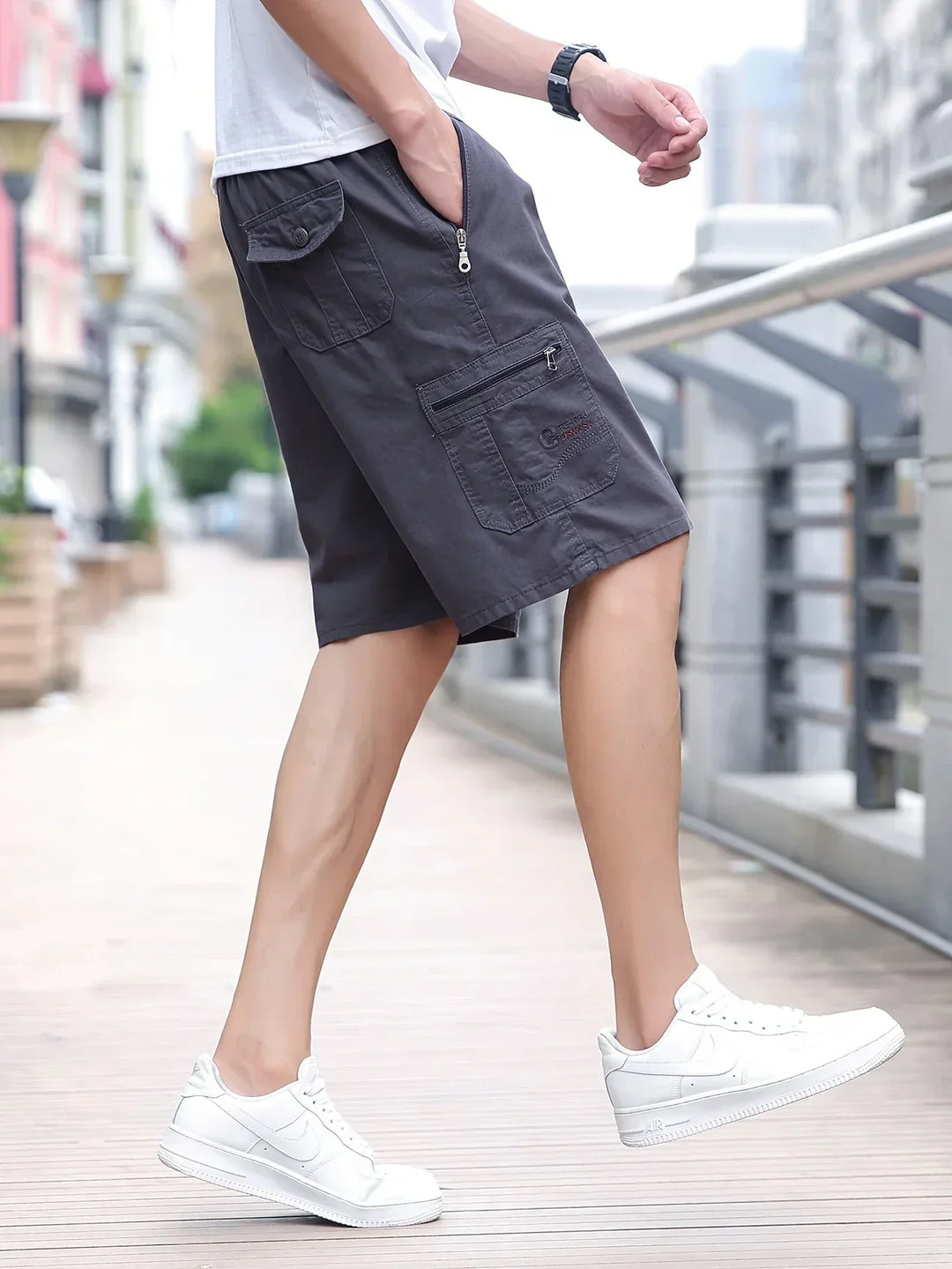 Andrés | Pantalones cortos de cargo ligeros con bolsillos