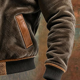 Diego - Chaqueta de piel de terciopelo cálida