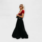 Jimena | Falda Maxi Plisada Ligera
