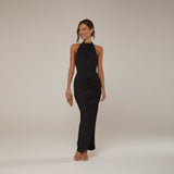 Paula - Vestido midi plisado