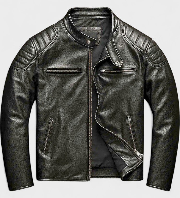 Javier | Chaqueta De Cuero Impactante