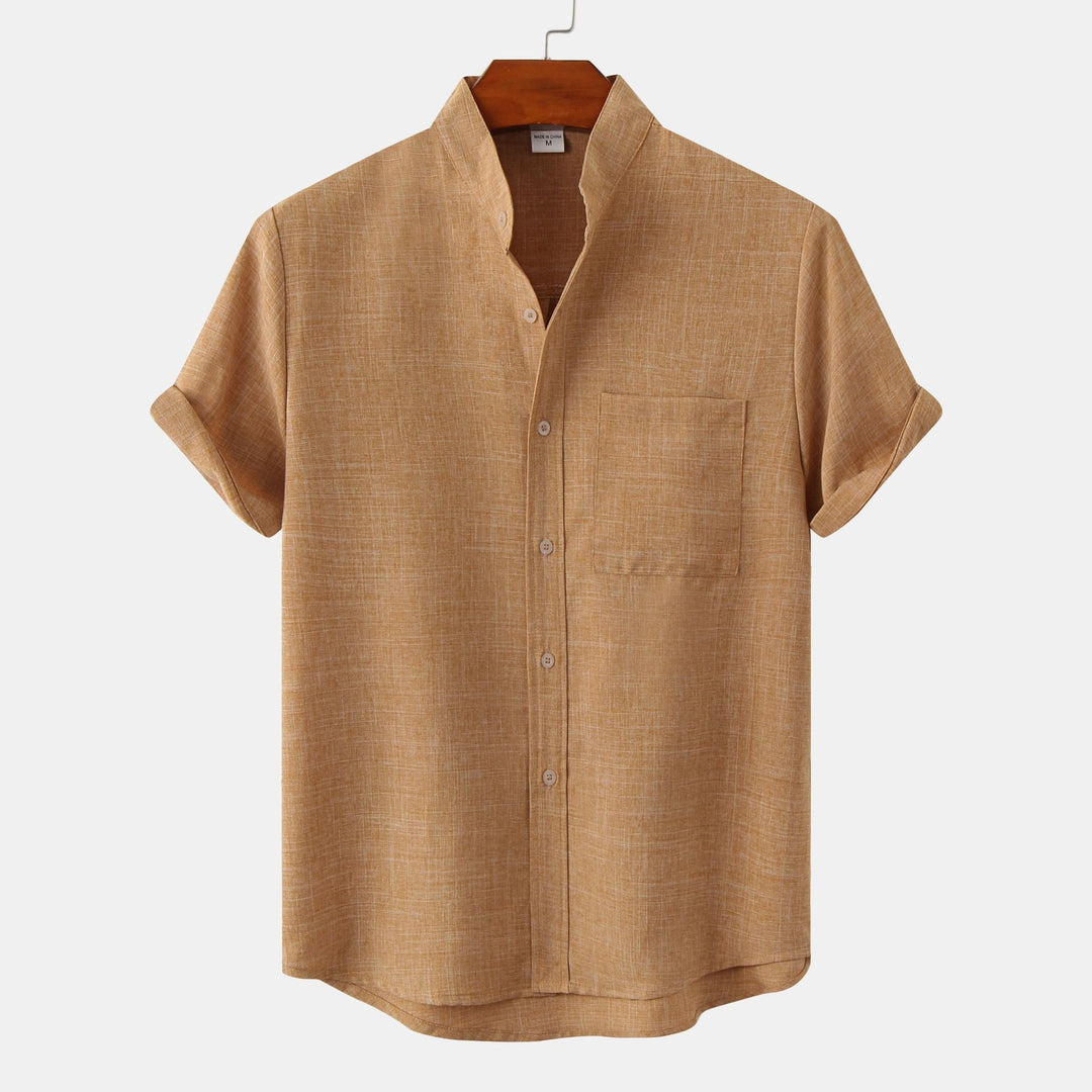 Zagreb | Camisa de algodón lisa con botones