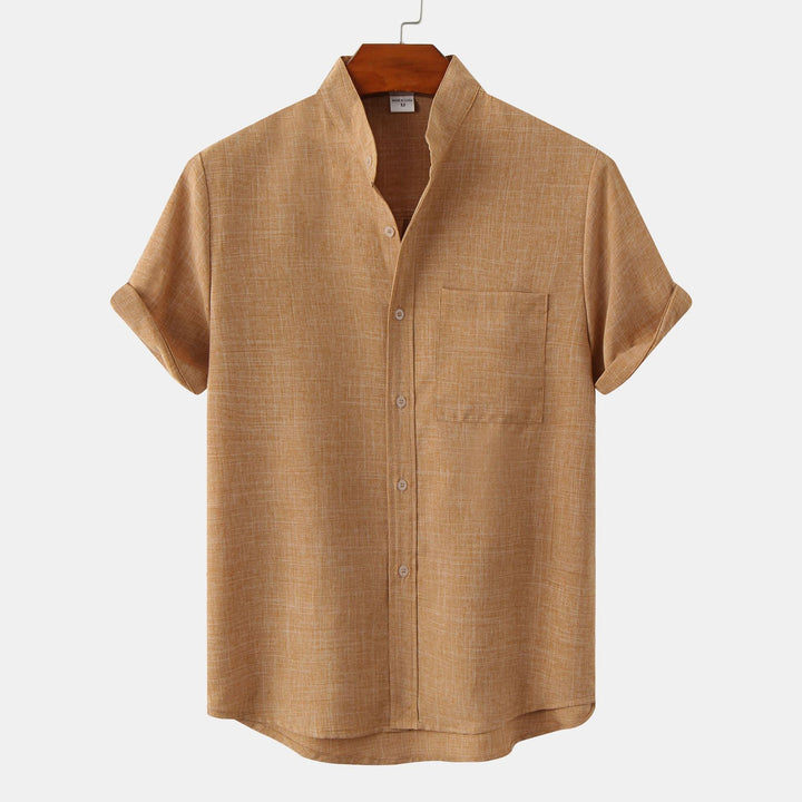 Zagreb | Camisa de algodón lisa con botones