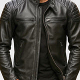 Javier | Chaqueta De Cuero Impactante