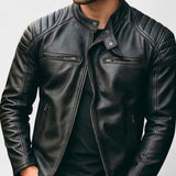 Javier | Chaqueta De Cuero Impactante