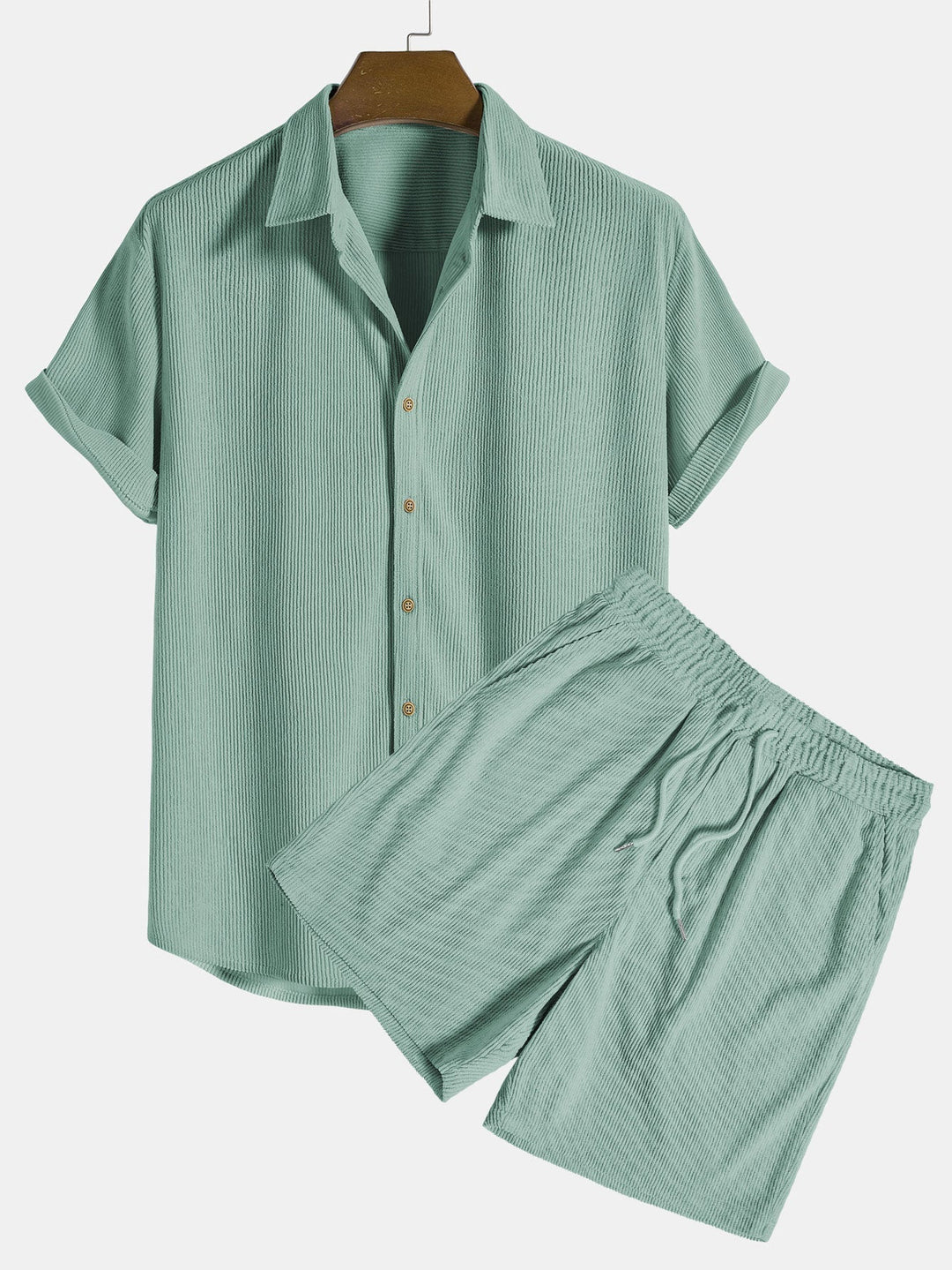 Conjunto Azrael con camisa de lino y pantalón corto