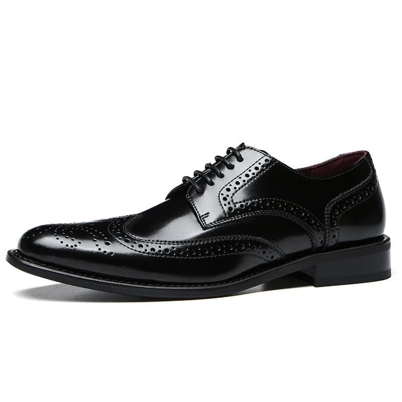 Zapatos tipo brogue de cuero 100% Elirio Mancetti