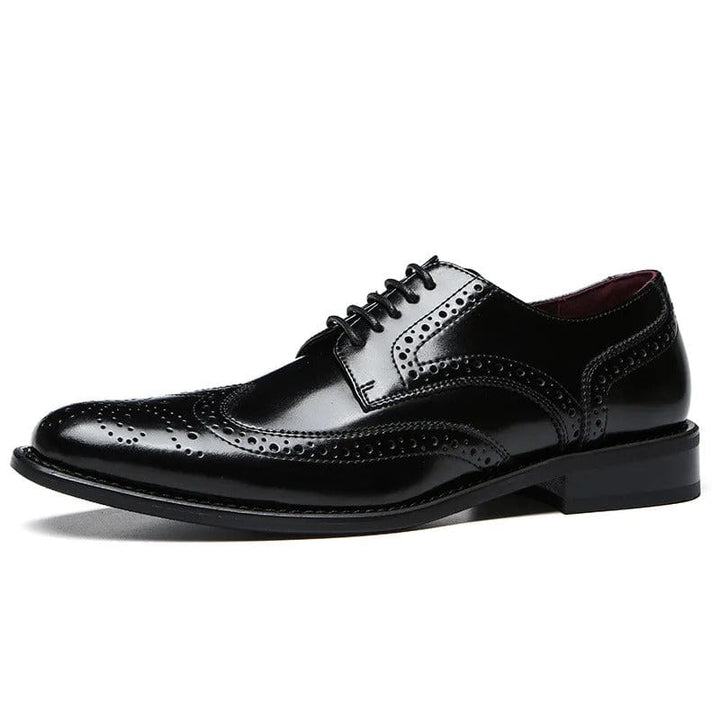Zapatos tipo brogue de cuero 100% Elirio Mancetti