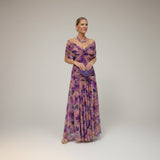 Velora - Vestido Floral Largo con Escote en V