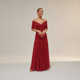 Velora - Vestido Floral Largo con Escote en V