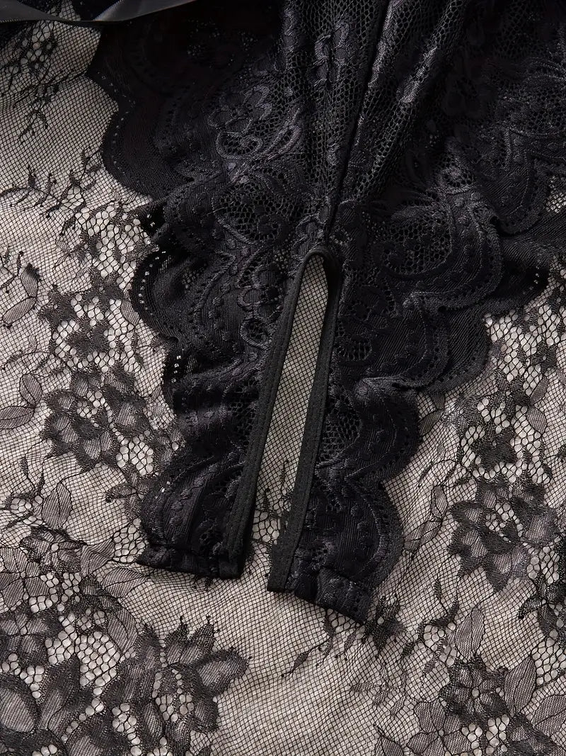 Beatriz - Body de encaje con escote profundo