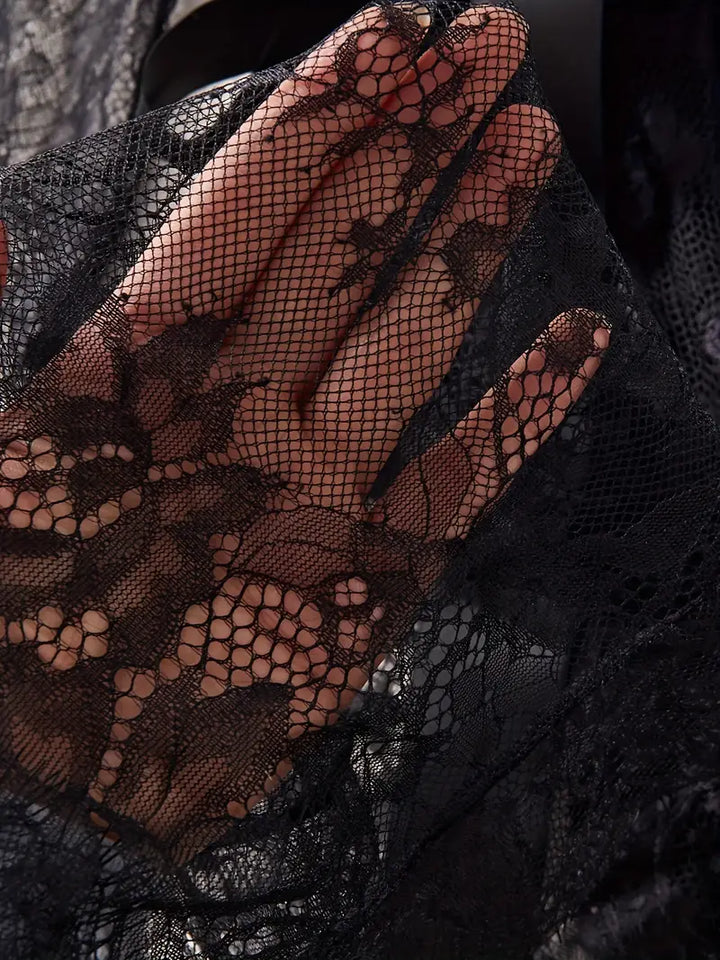 Beatriz - Body de encaje con escote profundo