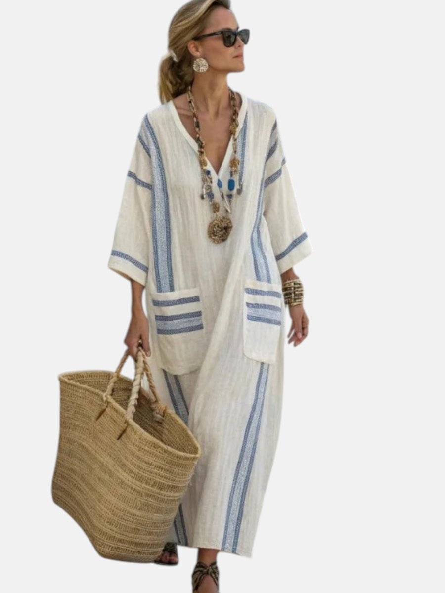 TIANAH | VESTIDO LARGO ELEGANTE Y RELAJADO