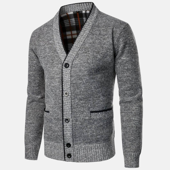 Simón | Cárdigan de Botones de Cuello en