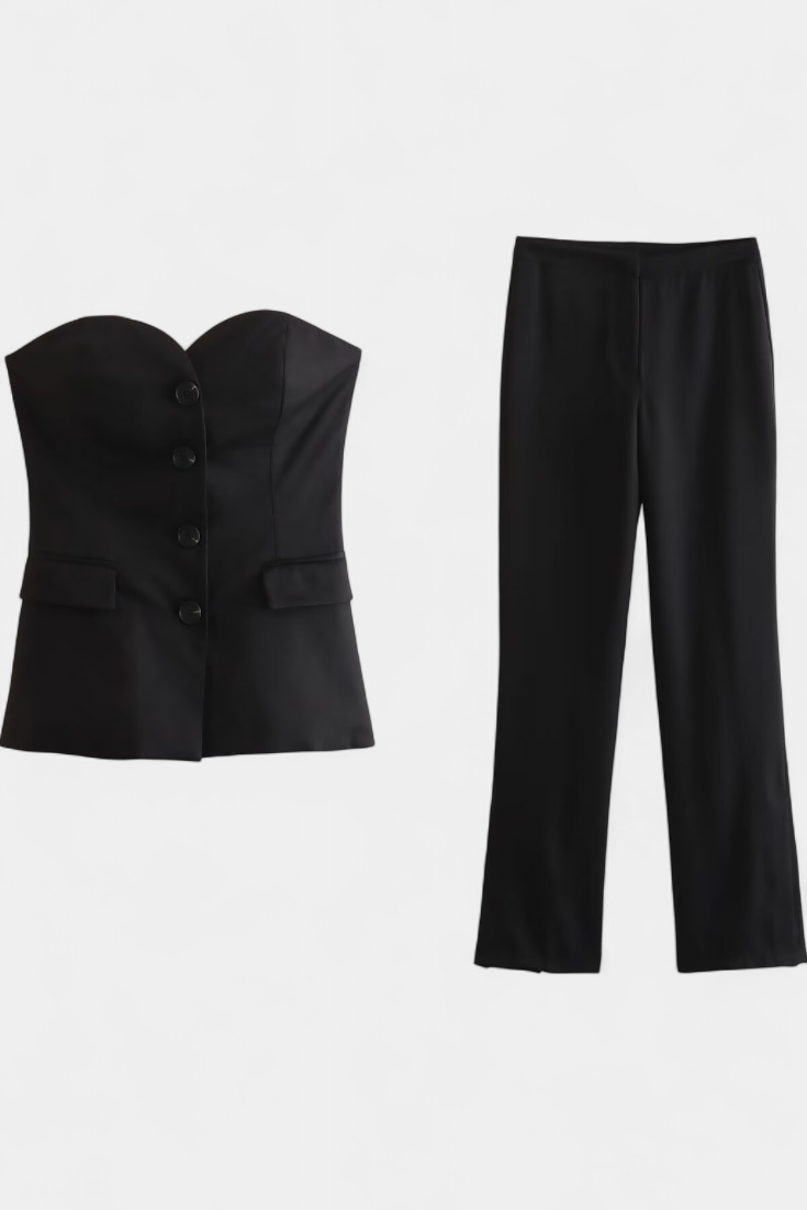 Carmen | Conjunto Relajado sin Mangas y Pierna Ancha
