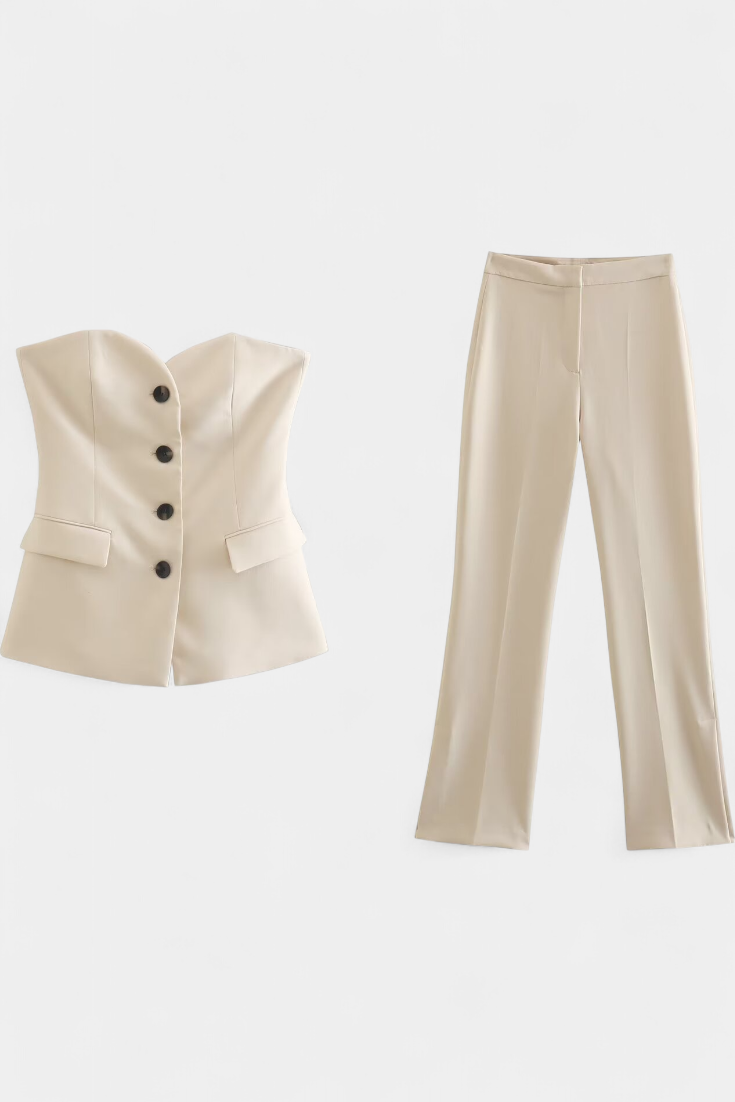 Carmen | Conjunto Relajado sin Mangas y Pierna Ancha