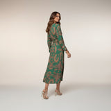 Isadora - Vestido Midi Elegante con Estampado de Encanto Atemporal