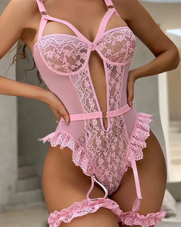 Rosa - Body sexy con encaje