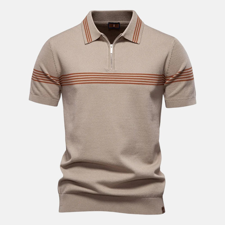 Alvaro | Polo de Manga Corta con Cremallera