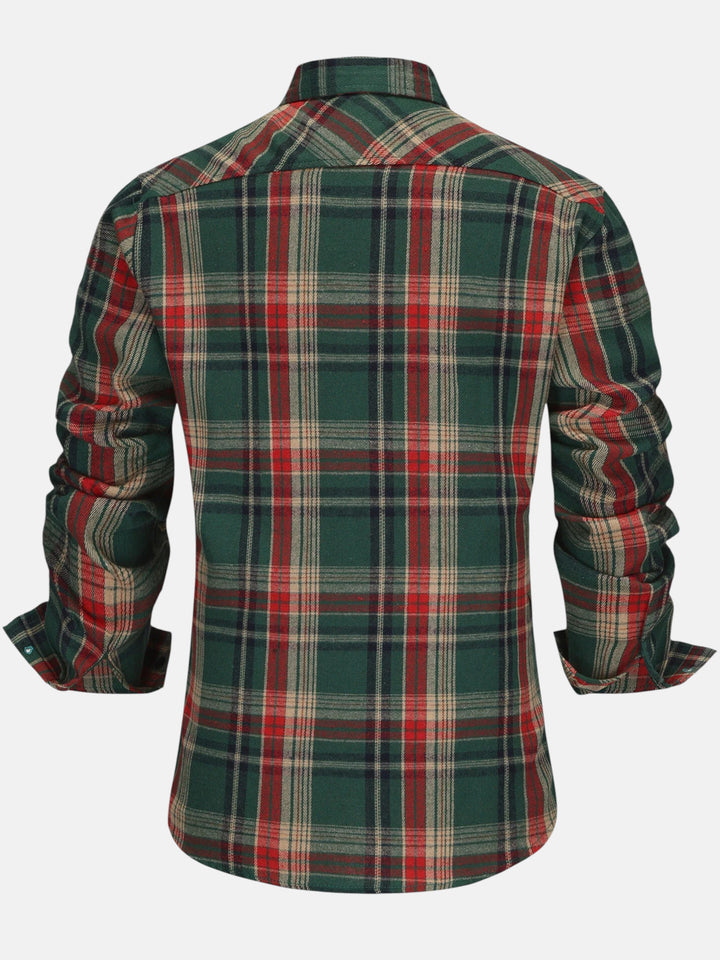 Ramón | Camisa de Manga Larga de cuadros lineares