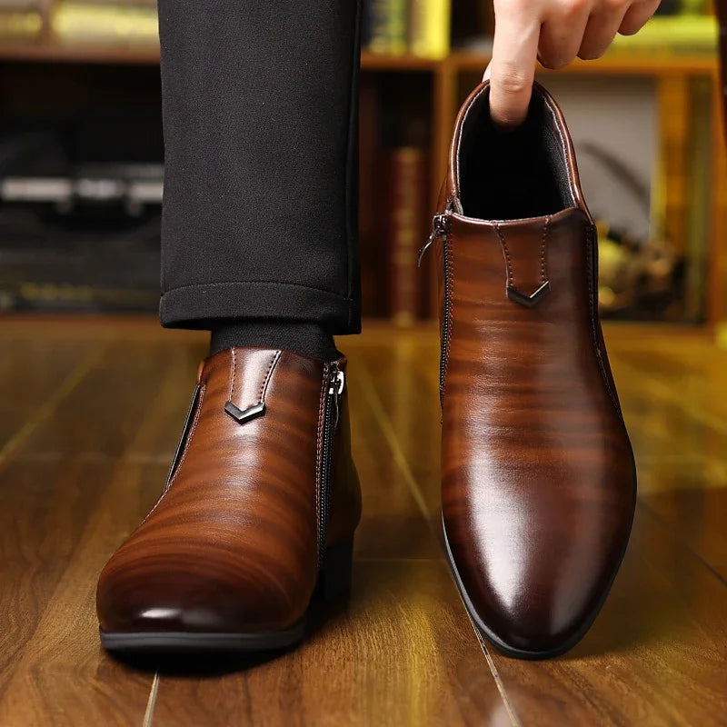 Alejandro | Botas de piel con cremallera