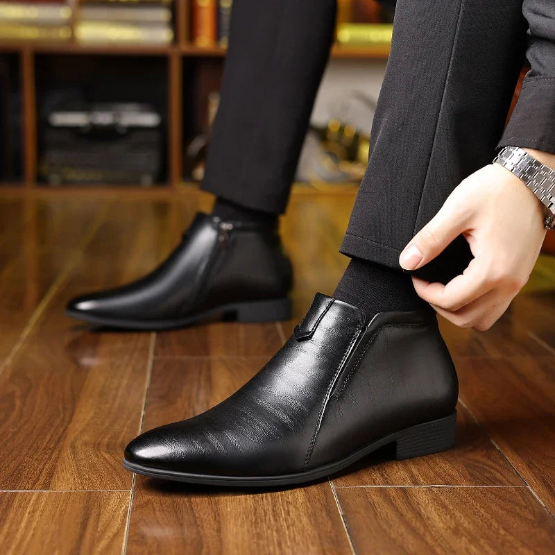 Alejandro | Botas de piel con cremallera