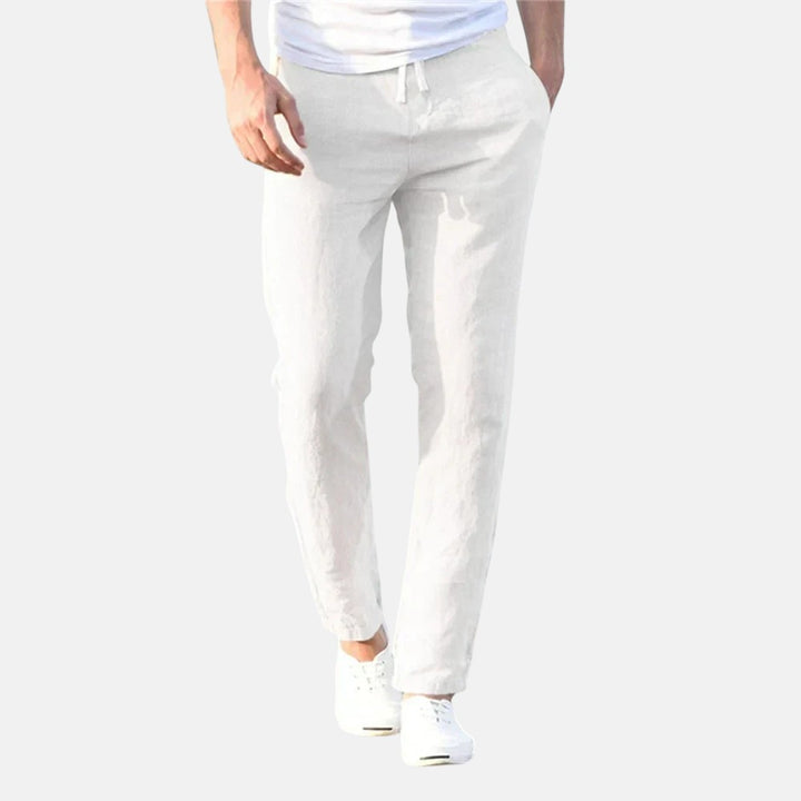 Hugo | Pantalón de Lino Lineal Transpirable