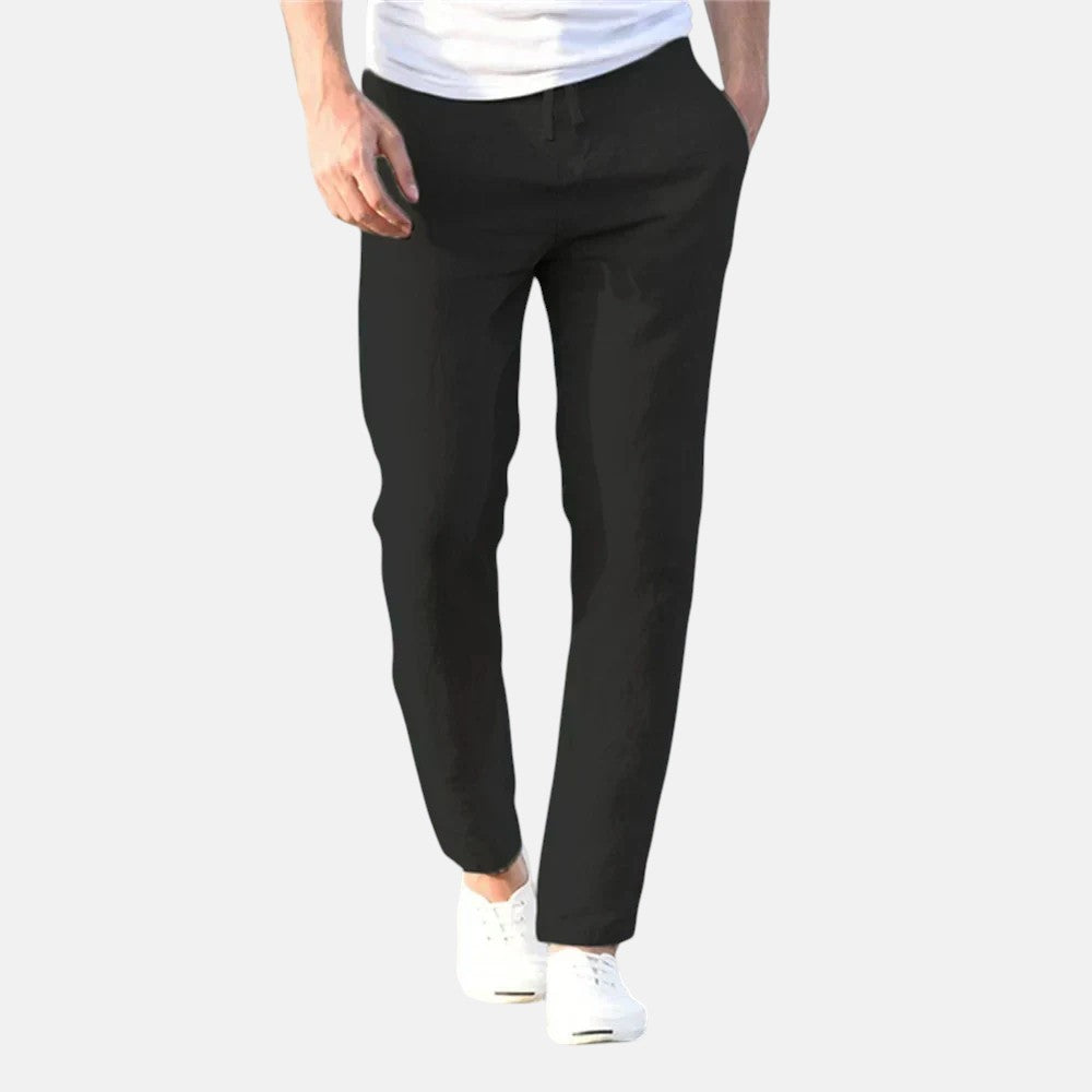 Hugo | Pantalón de Lino Lineal Transpirable