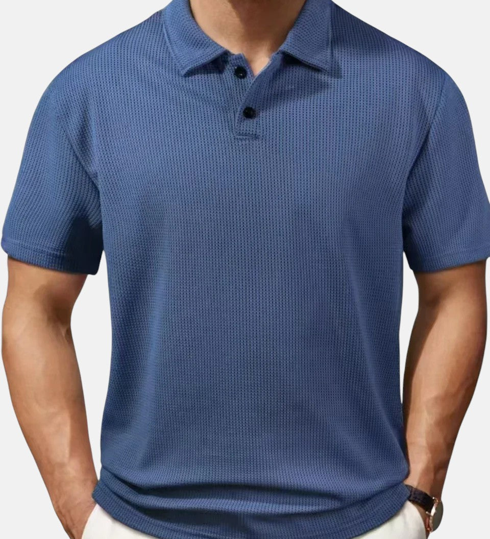Miguel | Polo de Punto de Manga Corta Transpirable