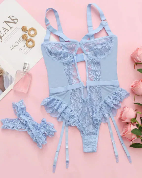 Rosa - Body sexy con encaje