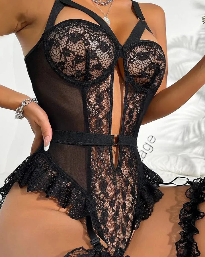 Rosa - Body sexy con encaje