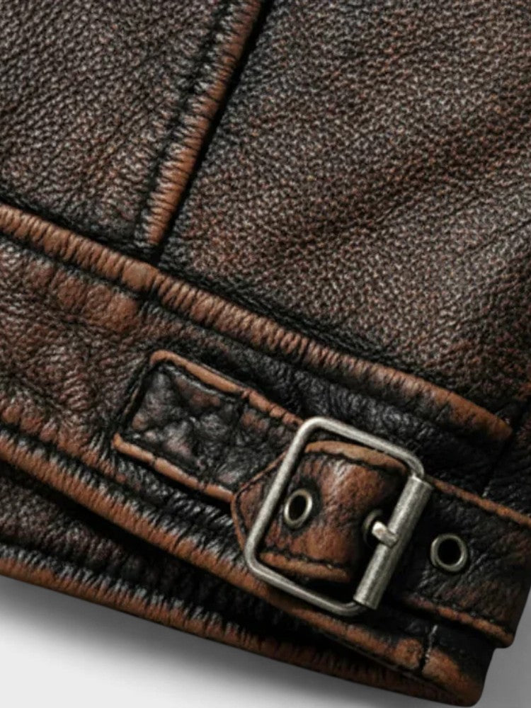 JAVIER | CHAQUETA DE CUERO IMPACTANTE