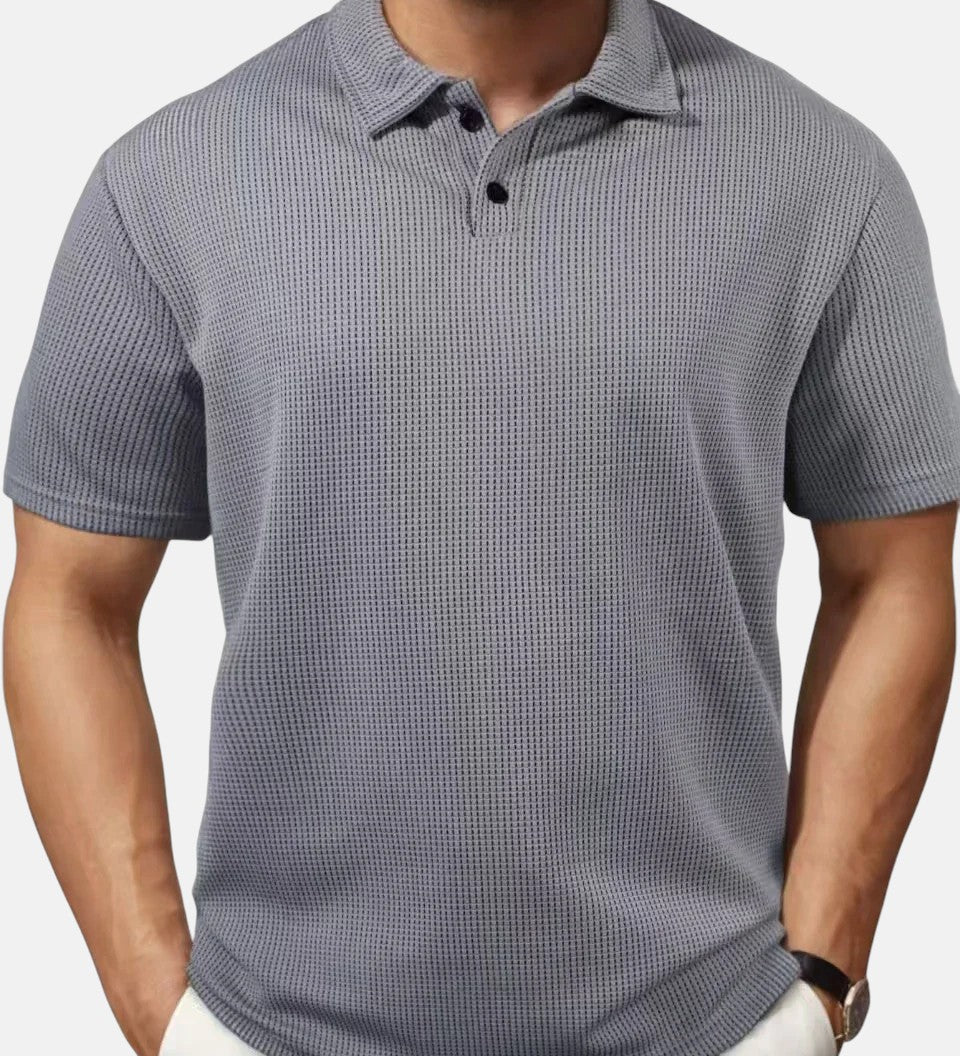 Miguel | Polo de Punto de Manga Corta Transpirable