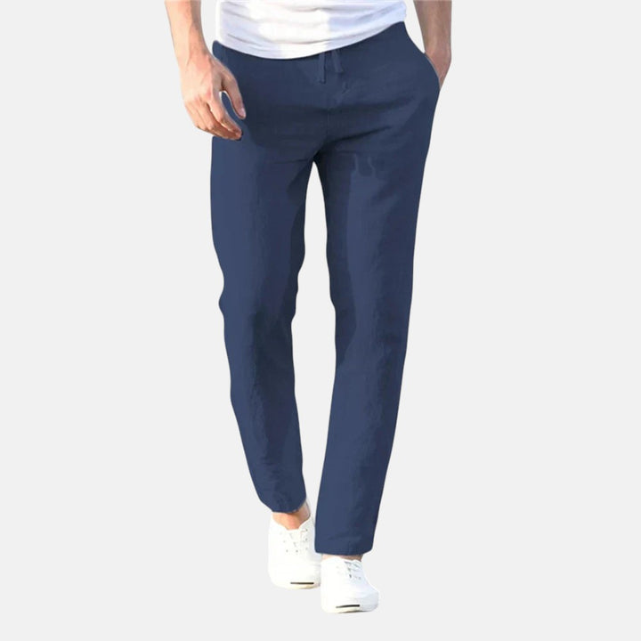 Hugo | Pantalón de Lino Lineal Transpirable