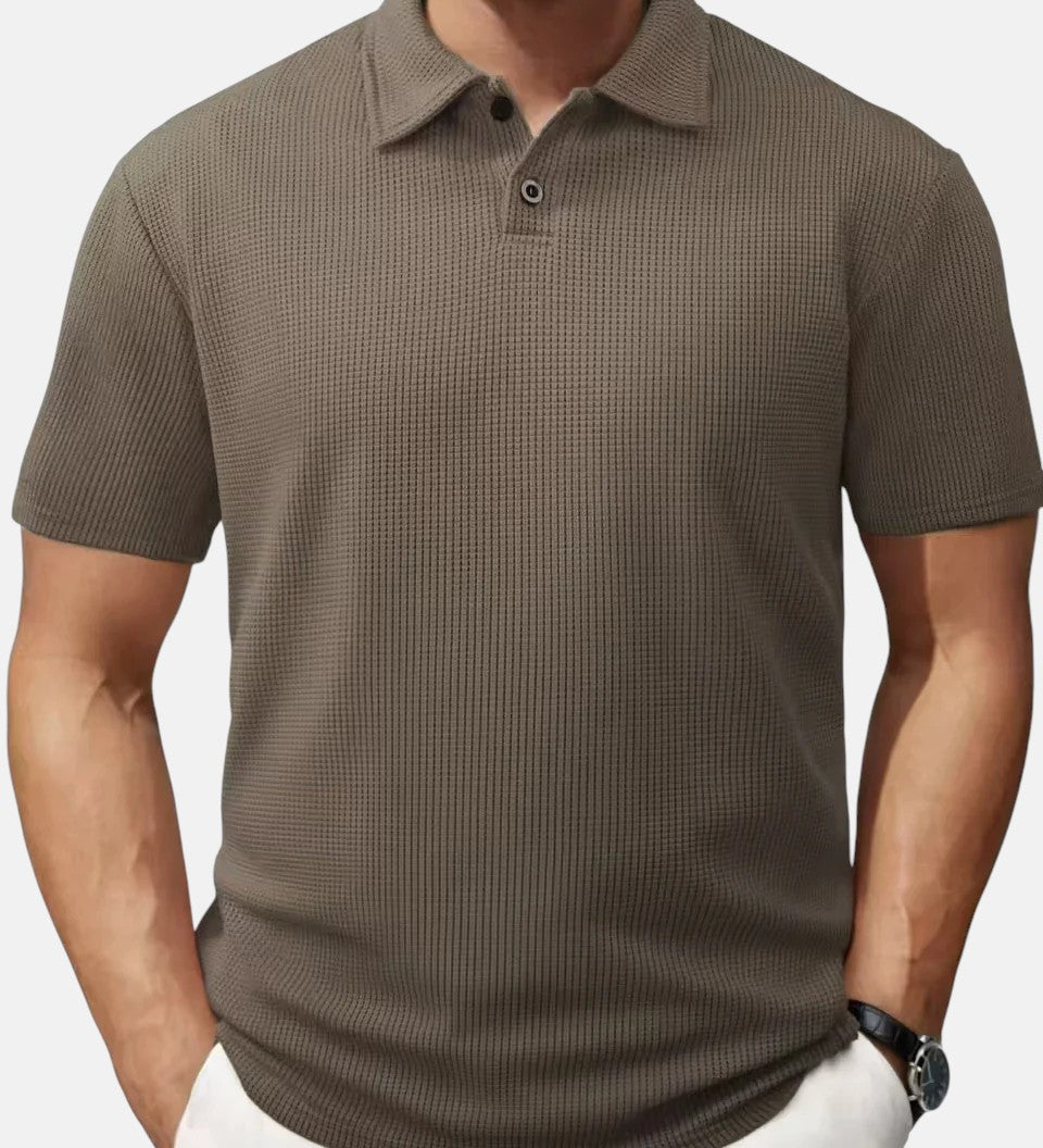 Miguel | Polo de Punto de Manga Corta Transpirable