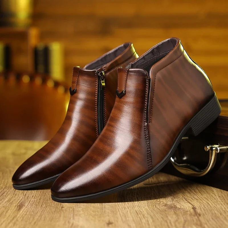 Alejandro | Botas de piel con cremallera