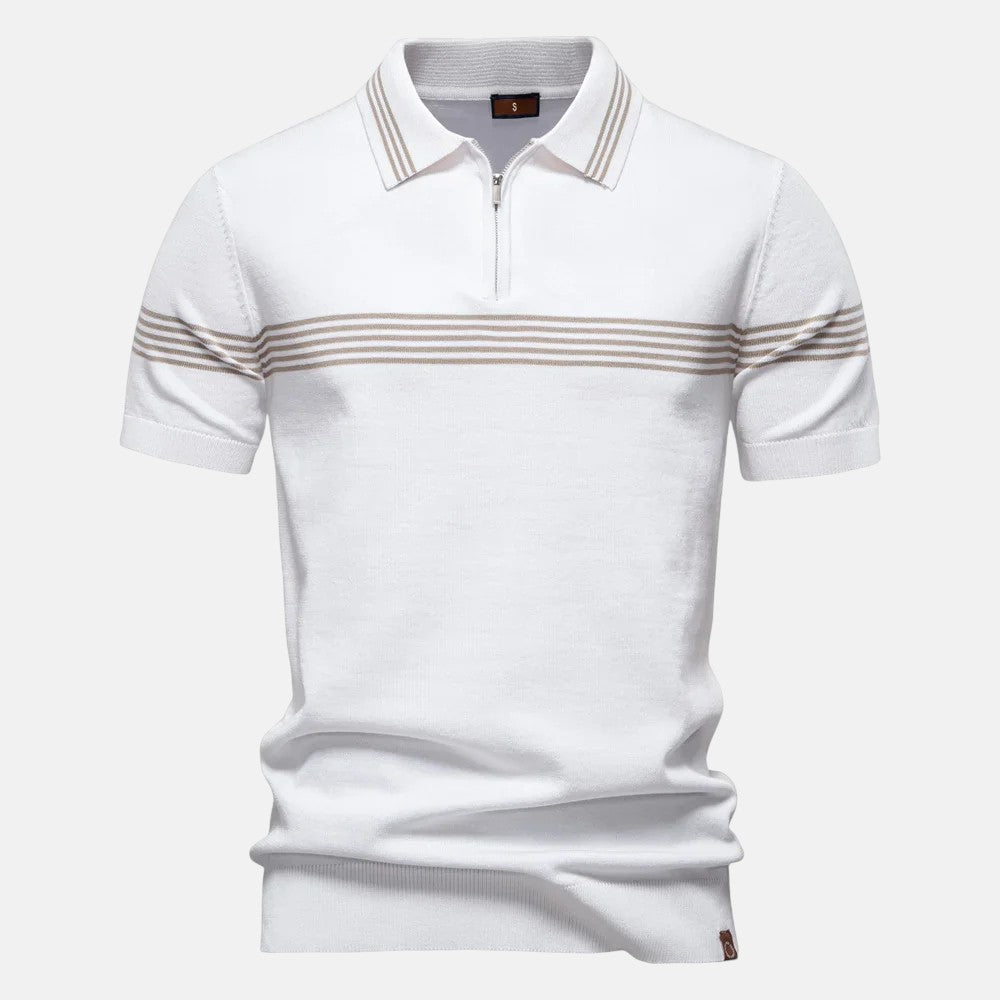 Nicolás | Polo de Manga Corta con Cremallera